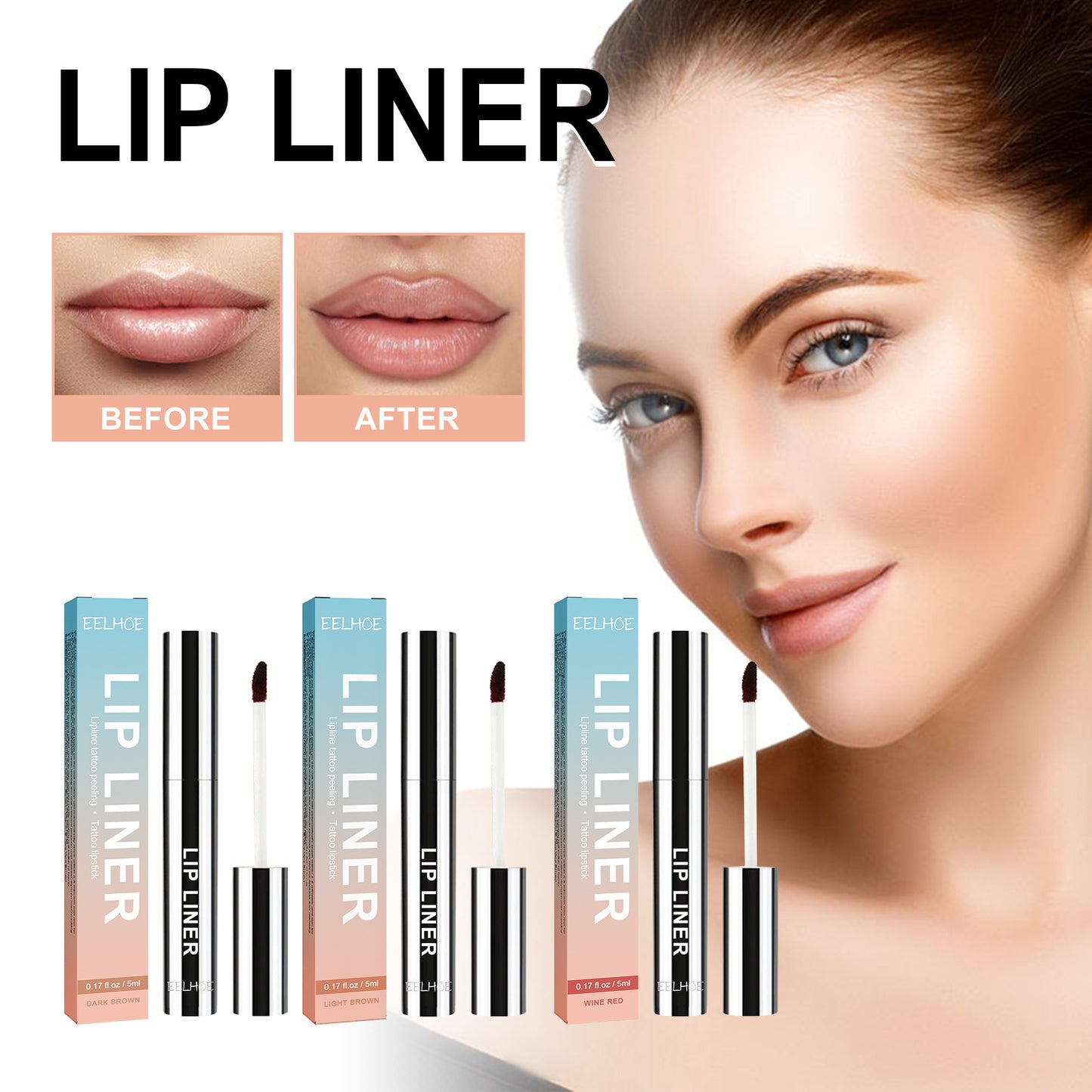 Stripping Lip Liner Outline Waterproof